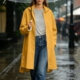 thumbnail image 5 of Floleo Women's Long Hooded Rain Jacket Waterproof Windbreaker Coat Lightweight Outdoor Raincoat with Pockets Casual Fall Spring Outerwear, 5 of 9