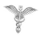 thumbnail image 3 of Broche de cruz de ángel, broche exagerado, broche de traje de moda, insignia de solapa punk, Plata, 3 of 9