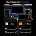 thumbnail image 5 of Wireless Carplay Android Auto Single Din Radio, 7 Inch Manual Foldable Car Stereo with Backup Camera, 5 of 5