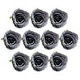 thumbnail image 2 of 10 Pieces Vintage European Silk Roses Artificial Flowers Heads Blue grey, 2 of 6
