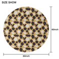 thumbnail image 6 of Leopard Print Round Tablecloth 60x60in(153x153cm) – Waterproof Polyester Table Cover with Full Print Design, Wrinkle Resistant & Washable for Kitchen Dining Party Decor, 6 of 6