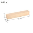 thumbnail image 2 of 8Pcs Basswood Carving Block, 6"x1"x1" Square Wooden Dowels Blocks for DIY, Arts Decoration, 2 of 6