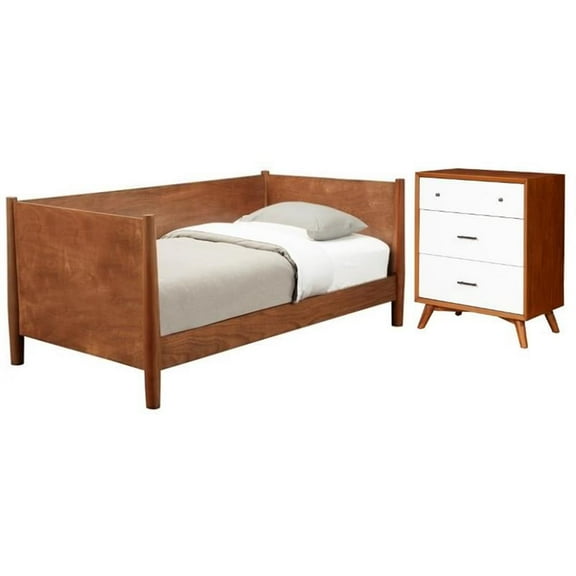 Home Square 2 Piece Furniture Set with Twin Size Day Bed and Small Chest