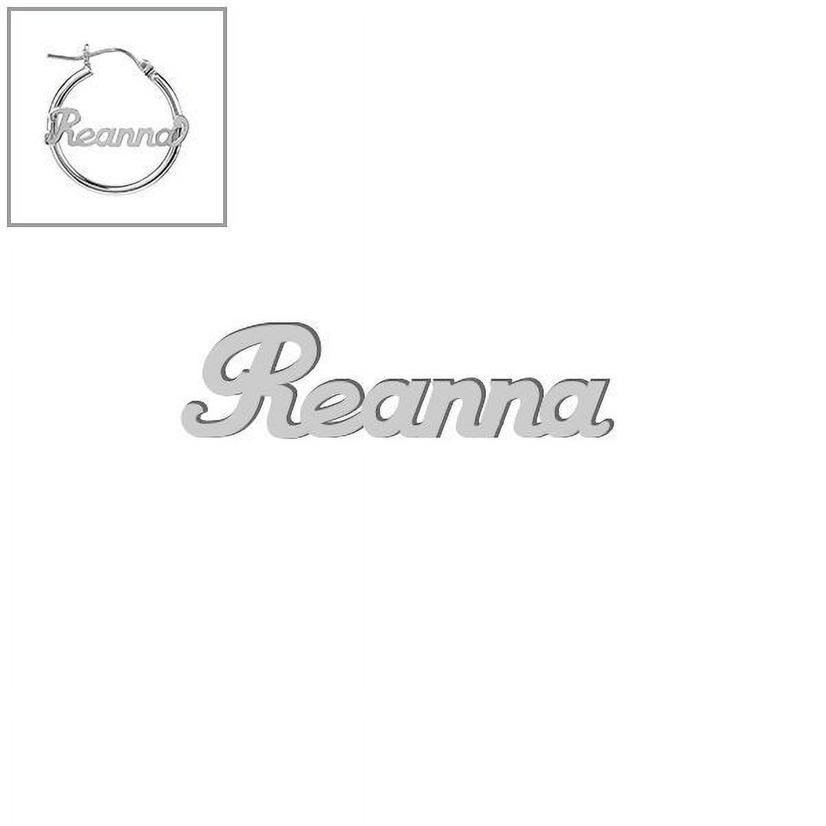 Personalized Tube Hoop Script Name Earrings