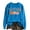 Blue, variant on Halloween Sweatshirt for Women Oversized Charming Floral Pumpkin Embroidered Crewneck Sweatshirt with Fall Harvest Loose Fit Pullover Tops Brick Red L