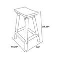 thumbnail image 6 of Leigh Country TX 36015 Amber-Log Wooden Outdoor Bar Stool with No Back Brown, 6 of 6