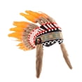 thumbnail image 1 of de plumas artificiales Halloween Headsel de disfraces Accesorios de disfraces Decoración Propiedades de la foto de la cabeza de la cabeza para Naranja, 1 of 8