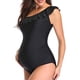 thumbnail image 2 of Maternidad de estrella fuera de hombro Uno de un traje de baño de un traje de bañera de embarazo floral con volantes Floral (l Sincero Ropa, 2 of 4