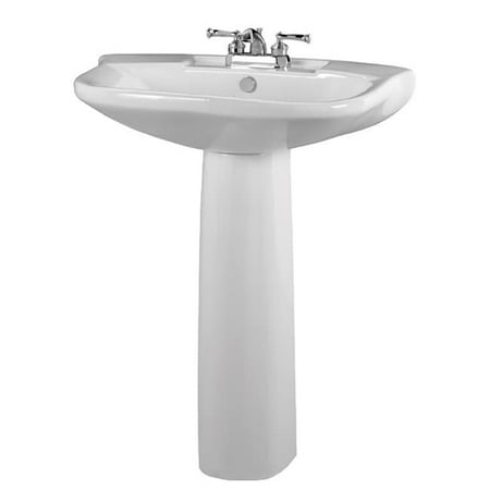 Decolav 3610 Cwh Square White Pedestal Walmart Com