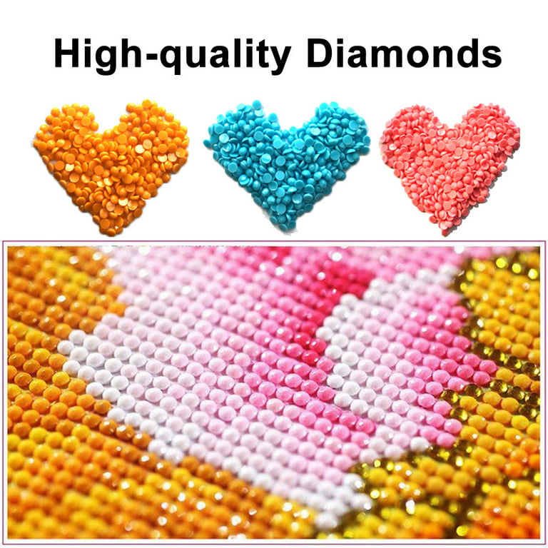5D DIY Diamond Painting Flowers Full Drill Square Love Painting Abstract  Colorful Heart Flowers For Living Room Home Decoration - AliExpress