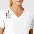 thumbnail image 6 of Wink W123 Women's Stylized V-Neck Scrub Top, White, L Womens, 6 of 6