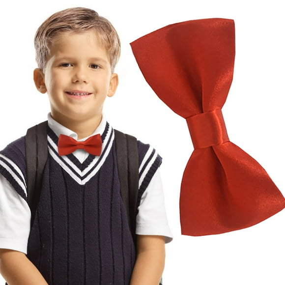 Party Kids Red Bow Tie, Visland 6Pcs Kids Bow Ties Colorful Adjustable Ties for Photography Performance Birthday Random Colors