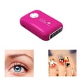 thumbnail image 4 of Ventilador de pestañas de mano recargable Sunnimix Mini USB eléctrico rojo, 4 of 8