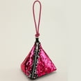 thumbnail image 5 of Glitter Rhinestone Evening Bag for Women Triangle Cocktail Pouch Clutch Bag, 5 of 21