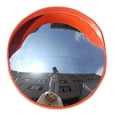 thumbnail image 1 of Espejo de seguridad de 30 cm, espejo de tráfico convexo para PC, espejo de seguridad curvo de gran angular, montaje en poste Circular con soporte ajustable para exteriores, 1 of 5