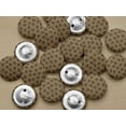thumbnail image 5 of IBA Indianbeautifulart Brown 1 Inch Buttons For Sewing Fancy Buttons For Crafts 2 Hole Dot & Floral Artistic Shirting Scrapbooking Canvas Buttons Pack Of 50, 5 of 7