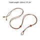 thumbnail image 3 of Ofertas Únicas 1 Pc Cinturón de Festival Elegante Cuatro Perlas Cuerda Ajustable delgada para Mujeres Marrón Claro, 3 of 5