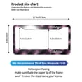 thumbnail image 2 of A Pair Of License Plate Frame Sunscreen Corrosion Resistant Rust 12.3×6.3in With Accessories Suitable For Any Car Argyle Plaid Darkorchid_4, 2 of 8