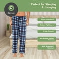 thumbnail image 2 of DARESAY Men's Cotton Super-Soft Flannel Plaid Pajama Pants/Lounge Bottoms with Pockets Pack A 3 Pack, 2 of 5