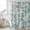 Teal, variant on Teal Paisley Floral Shower Curtain, Waterproof Shower Curtains for Bathroom, Boho Ethnic Tribe Traditional Washable Fabric Bathtub Curtain Set Bath Decor with 12 Hooks Long 72"x84"