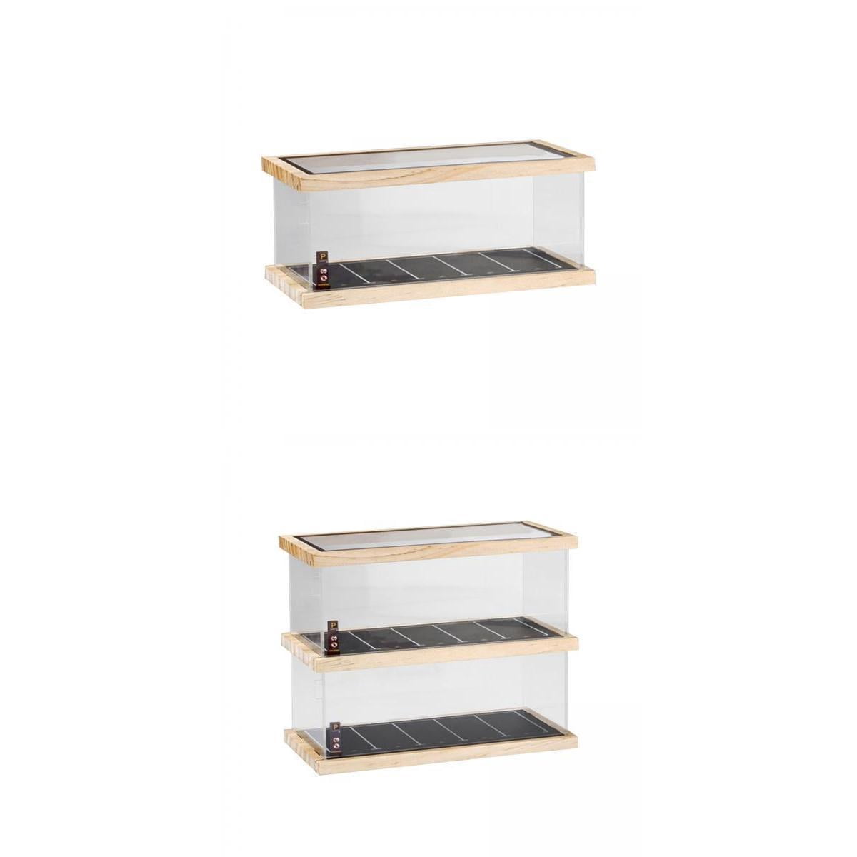 2 Pieces 1/64 Display Case Decoration for Miniature Figurines Living ...
