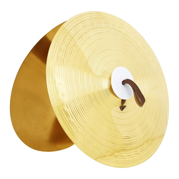 1Pair Professional Crash Cymbal Multiuse Practice Cymbal Portable Percussion Instruments Brass Band Ensemble Cymbals