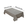 thumbnail image 2 of Waterproof Oilproof Dirtproof Checkered Rectangular Table Cloth Tablecloth Table Cover for Dining Room Kitchen Office Farmhouse Rural Decor 47.24x62.99 Inch Nylon Small Versatile Outdoor, 2 of 6