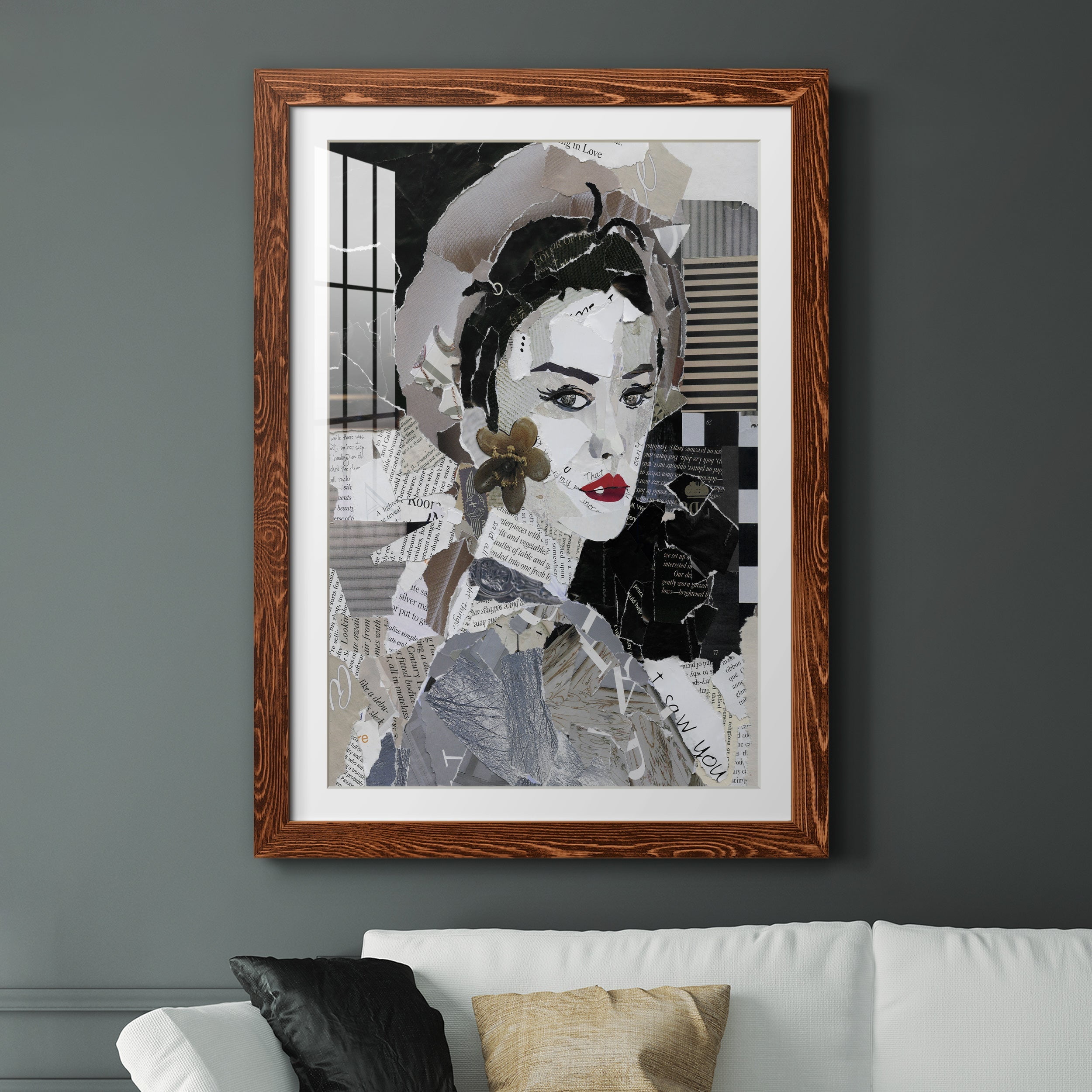 Runway Pause - Premium Framed Print - Distressed Barnwood Frame - Ready to Hang
