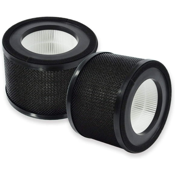 Filtre de Remplacement Compatible avec Purificateurs d'Air TaoTronics TT-AP001, Gukify AP001 & VAVA VA-EE014, Lot de 2 H13 HEPA Filtration à 4 Étapes Charbon Actif