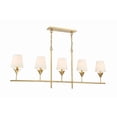 thumbnail image 5 of 537-GA Crystorama Lighting Broche - 5 Light Chandelier In Modern Style-21 Inches Tall and 53.5 Inches Wide-Antique Gold Finish, 5 of 10
