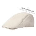 thumbnail image 6 of ZenCart Men Hat Vintage Style Solid Color Smooth Faux Leather Advanced Hat Mid-aged Men Beret Cold Weather Hiking Traveling Cap English Newsboy Cap, 6 of 8