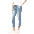 thumbnail image 2 of Cover Girl Taille Haute Mignonne Déchiré Patché Réparation Bleu Skinny Juniors, Déchiré à Part 13, 2 of 10