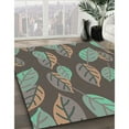 thumbnail image 3 of Ahgly Company Machine Washable Indoor Rectangle Transitional Dark Sea Green Area Rugs, 3' x 5', 3 of 7