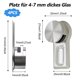 thumbnail image 5 of Clip de espejo de superficie brillante para vidrio, acrílico, imágenes y arte de pared, construcción de aleación de zinc con durabilidad duradera, ideal para baño o uso al aire libre (4 piezas), 5 of 5