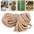 thumbnail image 1 of Crude Jute Rope, 30m Thick Braideds Plant Fiber Rope Hammock Swing Boat Railing, for DIY  Landscaping Boat Railing Garden Fences, 1 of 7