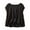 Black, variant on Flowy Cotton Linen Sleeveless Tops for Women Pleated Round Neck Dressy Vest Tank Tops Business Office Shirt