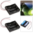 thumbnail image 3 of 2 (se Venden Individualmente) 18650 Batería Tres Ranuras Plástico Caja Almacenamiento Batería Forma Batería DIY Clip Caja Pin Alambre, 3 of 5