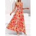 thumbnail image 4 of PRETTYGARDEN Women Strapless Maxi Dress Summer Floral Tube Top Ruched Beach Spring Wedding Guest Long Dresses, 4 of 10