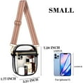 thumbnail image 3 of Clear Crossbody Purse Bag, Clear Bag Stadium Approved with Front Pocket for Concerts Sports Festivals, 3 of 4