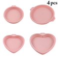 thumbnail image 2 of Coofit Cake Mold Silicone DIY 4PCS Reusable Baking Mold Cake Pan Bread Mold for Kitchen, 2 of 10