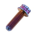 thumbnail image 3 of Wanyifa Titanium Flange 12 Point M6 x10 15 20 25 30 35 40 45 50mm Screw Bolt,M6x20mm,Blue,4 Pcs, 3 of 7