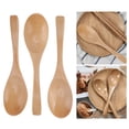 thumbnail image 4 of 3Pcs Wooden Spoon Set, Schima Superba Wood Scoop Ladle Cooking Utensil, Eco-Friendly Tableware for Porridge, Dessert, Soup, Natural Kitchen Tools, 4 of 9
