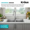 thumbnail image 5 of KRAUS Fairlane 33” Drop In / Top Mount Double Bowl 18-Gauge Stainless Steel Kitchen Sink, 5 of 7