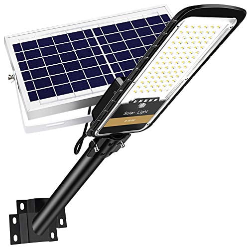 tieners Woestijn oase RuoKid 80W Solar Street Lights Outdoor Lamp, 84 LEDs 1500lm IP67 Light with  Anti Broken Remote Control Mounting Bracket, Dusk to Dawn Security Led  Flood Light for Yard, Garden, etc. - Walmart.com
