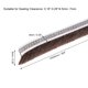 thumbnail image 3 of Tira de sellado de puerta de fieltro adhesivo Uxcell Brush Weather Stripping, barrera de puerta marrón 9mmx9mm, 3 of 5