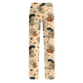 thumbnail image 7 of Kintue Womens Pumpkin Pajamas, Cute Halloween Pajama Pants, Funny Ghost Print Wide Leg Trousers, Comfy Fall Loungewear Bottoms, 7 of 7