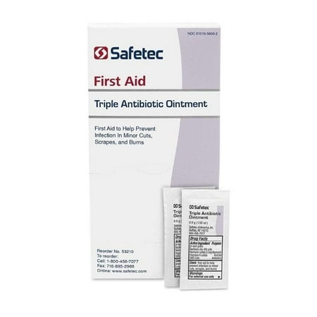 144 Packets - 0.9 g Quick relief Triple Antibiotic Cream by Safetec - MS-60789