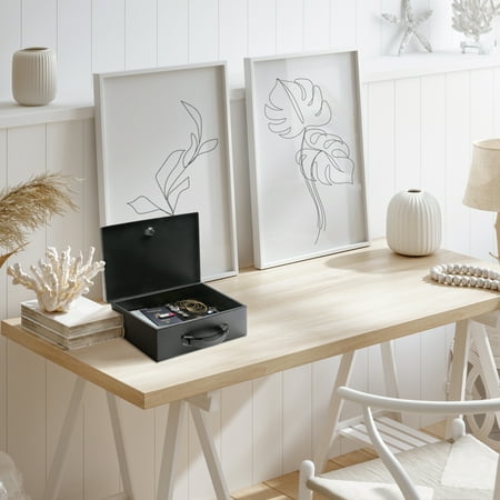 UPC: 0814113016045 | Honeywell Safes  0.17 Cu ft  Low Profile Steel Fire-Resistant Security Box with Key Lock  6104