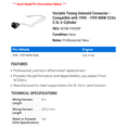 thumbnail image 2 of Variable Timing Solenoid Connector - Compatible with 1998 - 1999 BMW 323is 2.5L 6-Cylinder, 2 of 2
