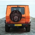thumbnail image 6 of Honeii Spider with Skull Print Tire Covers, Waterproof Anti-UV Sun Snow Rain Tire Covers for Trailers, RV, Camper, SUV, Truck-17 inch, 6 of 6